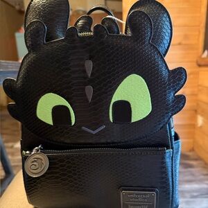 Universal Black and Green Kids Dragon Backpack